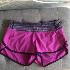 Lululemon Speed Up athletic shorts